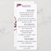 Kaarten in het menu Rustige kalligrafie Elegant We (Voorkant / Achterkant)