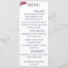 Kaarten in het menu Rustige kalligrafie Elegant We