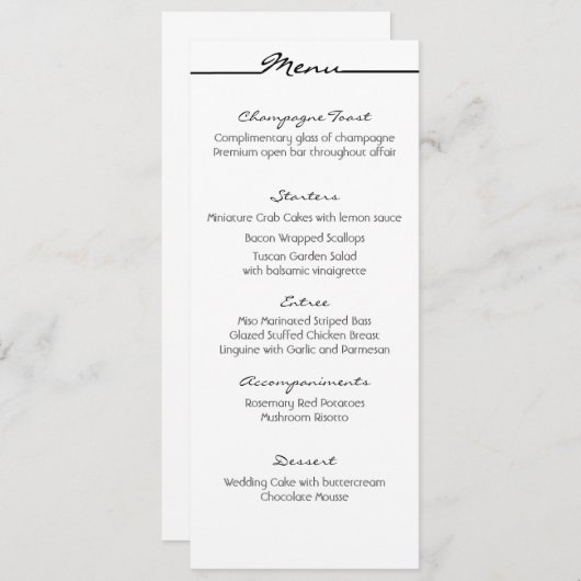 kaarten in het menu "Scribbles" (Voorkant / Achterkant)