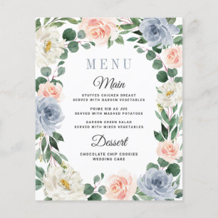 Kaarten in het menu Stoosterblauw roze peach Flora