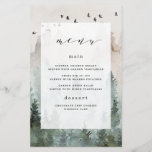 Kaarten in het pop-upmenu Boom Rustic Thleed Weddi<br><div class="desc">Het ontwerp is voorzien van een waterverf met een houtige evergroene dennenboom met geverfde vogels bovenaan. Het ontwerp kenmerkt ook een moderne typografische lay-out met elegante doopvonten. U kunt dit menu volledig aanpassen aan uw eigen doopvontkeuzen, grootte, kleuren en meer of de vooraf ingestelde sjabloon gebruiken. U kunt zich ook...</div>