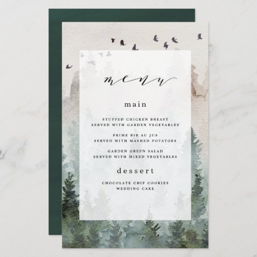 Kaarten in het pop-upmenu Boom Rustic Thleed Weddi (Voorkant / Achterkant)