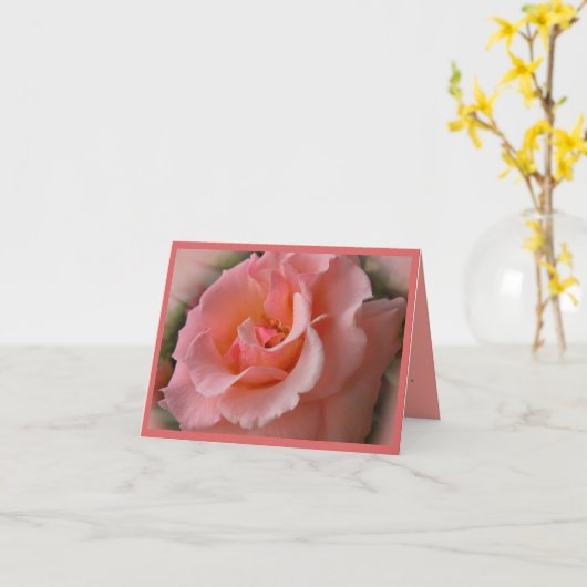 Kaarten in het wild Roos Flowers Custom Wenskaart (Gele Bloem)