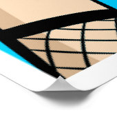 Kaarten in komische stijl poster (Hoek)