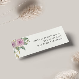 Kaarten invoegen voor Violet & Sage Bridal Registr Mini Visitekaartjes