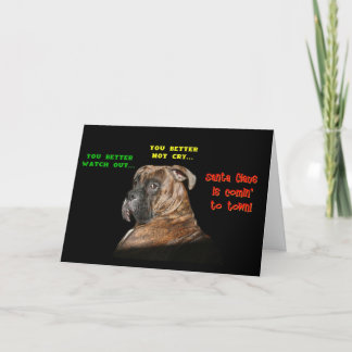 Kaarten: je kunt maar beter uitkijken feestdagen kaart