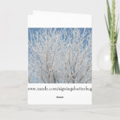 Kaarten - Kerst: Heerlijke sneeuwscène w/stream (Achterkant)