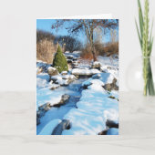 Kaarten - Kerst: Heerlijke sneeuwscène w/stream (Voorkant)