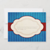 Kaarten met Charm Blue en Red Response RSVP Kaartje (Achterkant)