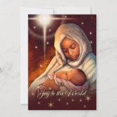 Kaarten met een Afrikaanse Amerikaanse Madonna Fla (Voorkant)