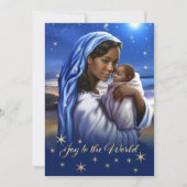 Kaarten met een Afrikaanse Amerikaanse Madonna Fla (Voorkant)