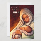 Kaarten met een Afrikaanse Amerikaanse Madonna Fla (Voorkant)