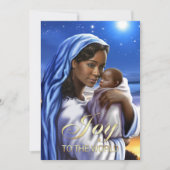 Kaarten met een Afrikaanse Amerikaanse Madonna Fla (Voorkant)