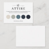 Kaarten met een fijne bruiloft met kleurenpalet (Voorkant / Achterkant)