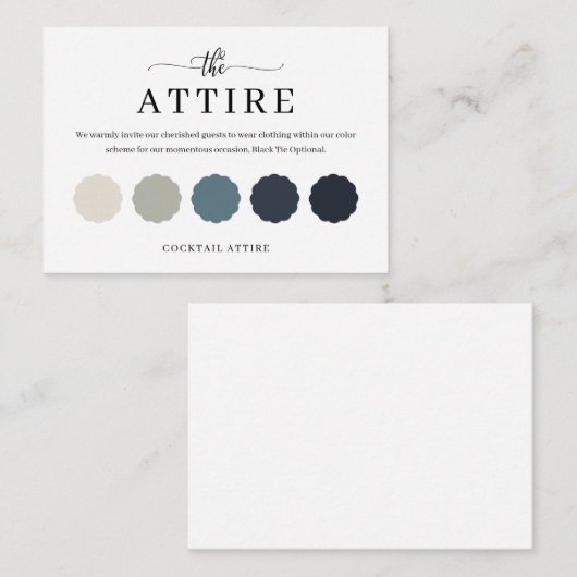 Kaarten met een fijne bruiloft met kleurenpalet (Voorkant / Achterkant)