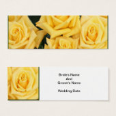 Kaarten MET EEN GEEL ROSE WEDING VOOR VOORDELEN Mini Visitekaartjes (Voorkant /achterkant)