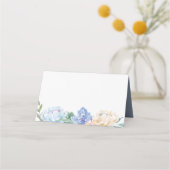 Kaarten met een mosterdblauw Florals buffer voor v Plaatskaartje (Voorkant)