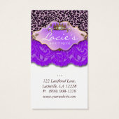 Kaarten met een paardenrennen visitekaartjes (Achterkant)