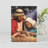Kaarten met een paarse kerstviering (Staand voorkant)