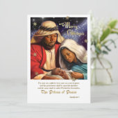 Kaarten met een paarse kerstviering (Staand voorkant)