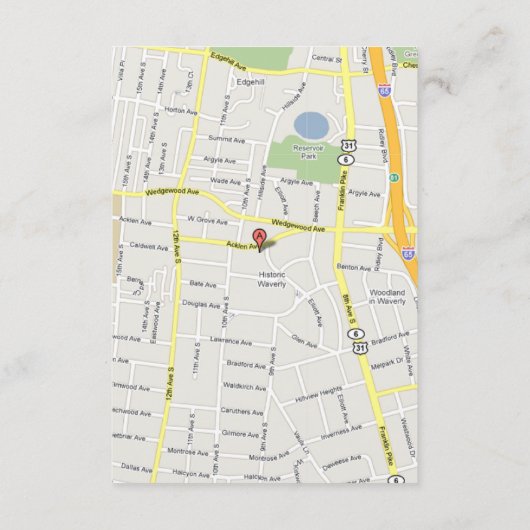 Kaarten met een zwevende riem (Achterkant)