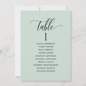 Kaarten met gastnamen Sage Green, (Voorkant)