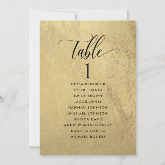 Kaarten met het Gold- en zwarte-zitplan met gastna (Voorkant)