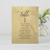 Kaarten met het Gold- en zwarte-zitplan met gastna (Staand voorkant)