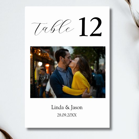 Kaarten met het nummer van de Tafel van de Tafel v