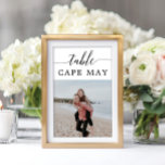Kaarten met het nummer van de Tafel van de Tafel v<br><div class="desc">Help iedereen bij het vinden van een stoel met dit leuke en unieke reisthemaidee voor tabelnummers! In plaats van het gebruiken van traditionele aantallen, kunt u plaatsen tonen u aan hebt gereisd, dan noem de lijst met die bestemming! Dit ontwerp kenmerkt een elegante doopvont van het calligrafiemanuscript en de editable...</div>