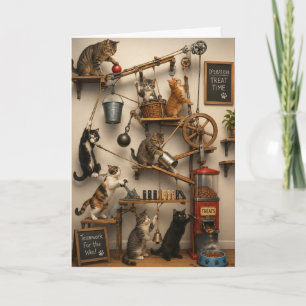 Kaarten met katten Rube Goldberg Alleen Maar Omdat