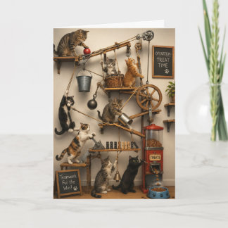 Kaarten met katten Rube Goldberg Alleen Maar Omdat
