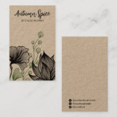 Kaarten met kraft Natural Thored Earring Visitekaartje (Voorkant / Achterkant)