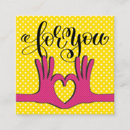 Kaarten met pooldots vierkante visitekaartje