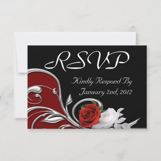 Kaarten met regale respons RSVP kaartje (Voorkant)