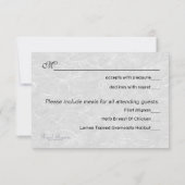 Kaarten met regale respons RSVP kaartje (Achterkant)