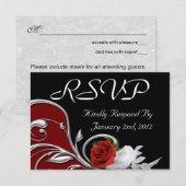 Kaarten met regale respons RSVP kaartje (Voorkant / Achterkant)