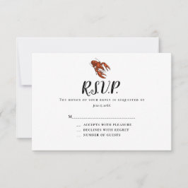 Kaarten met respons op de werkplek RSVP kaartje