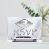 Kaarten met RSVP-monogramed Wedding (Staand voorkant)