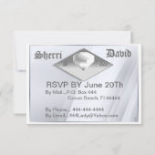 Kaarten met RSVP-monogramed Wedding (Achterkant)