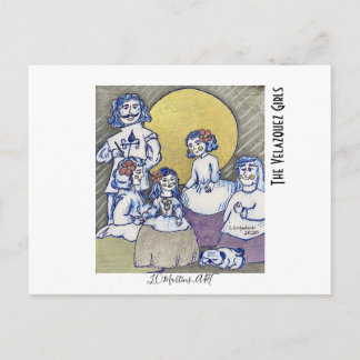 Kaarten met tekeningen geïnspireerd op Las Meninas