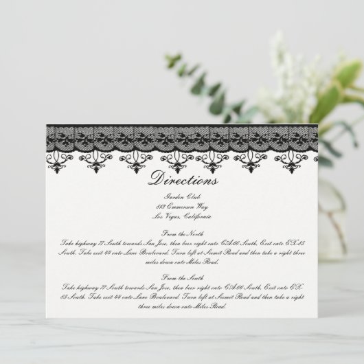 Kaarten met zwarte kant (Staand voorkant)