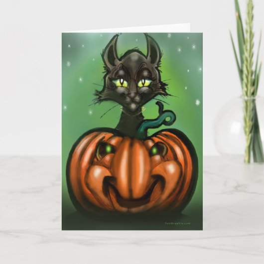 Kaarten met zwarte kat (Voorkant)