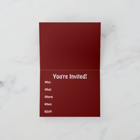 Kaarten met zwarte kat Aangepaste Halloween Party- (Binnen)