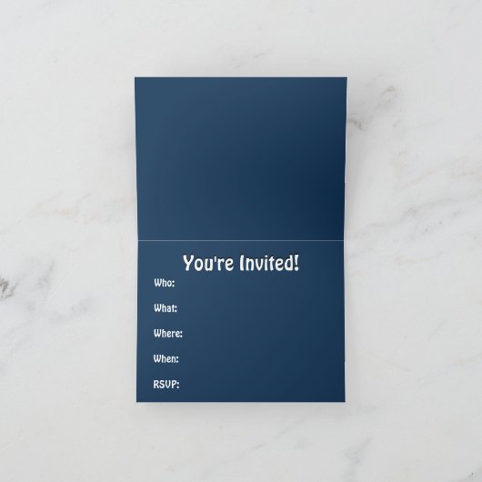 Kaarten met zwarte kat Aangepaste Halloween Party- (Binnen)