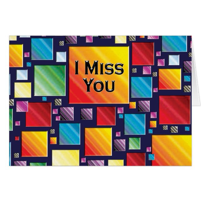 Kaarten - Miss U (Voorkant Horizontaal)