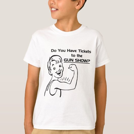 Kaarten naar het Show van het Pistool T-shirt (Voorkant)