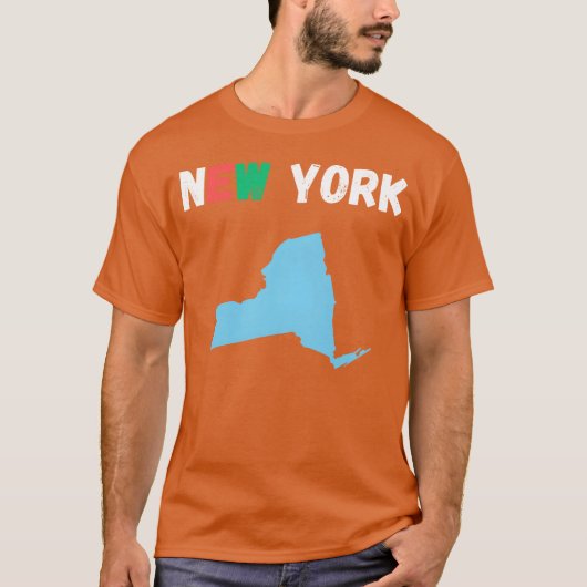 Kaarten New York Design vrienden T-shirt (Voorkant)