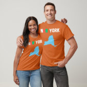 Kaarten New York Design vrienden T-shirt (Unisex)