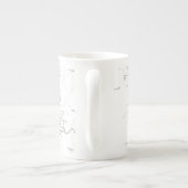 Kaarten Noorwegen - Bergen 1925 reeks Porselein Kop (Achterkant)